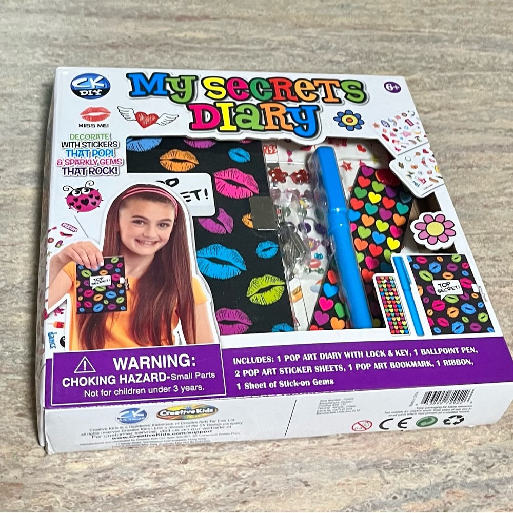 NIB Creative Kids My secrets Diary for big girls age 6+